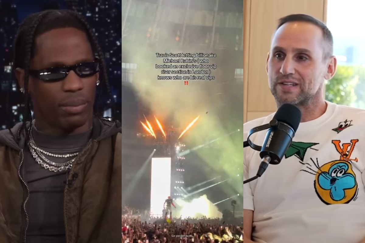 Travis Scott, mesaj viral după ce milionarul Michael Rubin a rezervat un întreg etaj VIP la concertul artistului. VIDEO