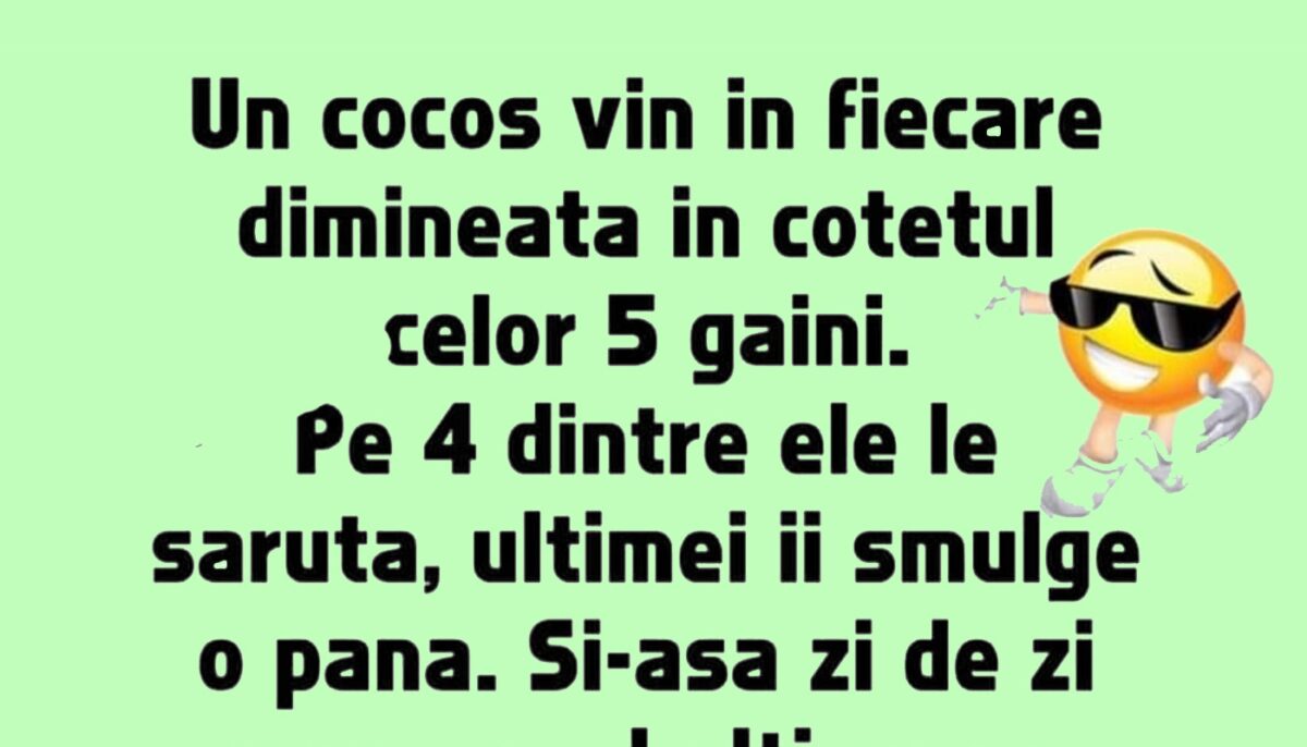 BANCUL ZILEI | Cocoșul și cele 5 găini