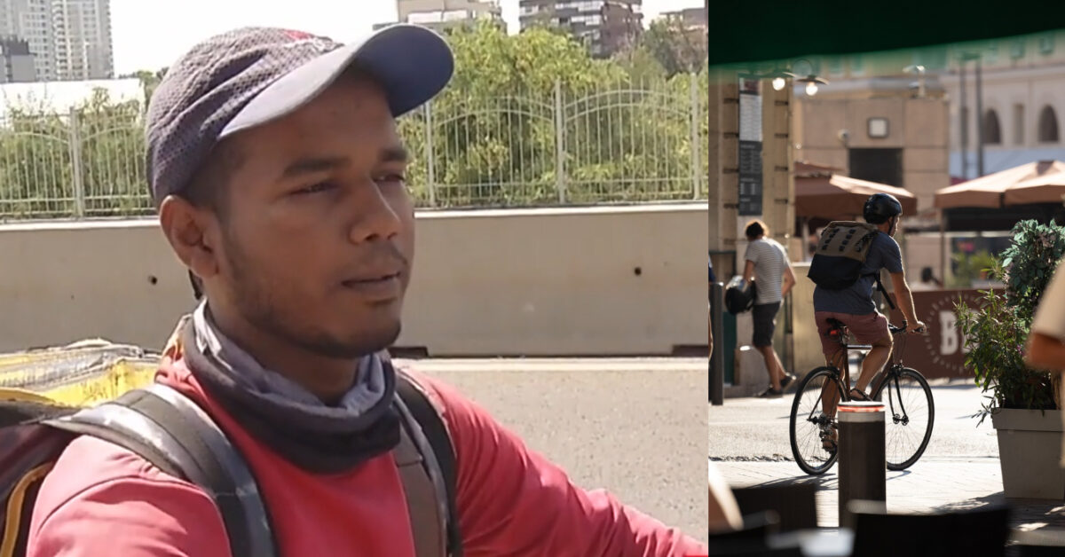 Iadul prin care trece acest curier din Bangladesh, care livrează mâncare pe 40 de grade în București: ”Îmi arde fața!”