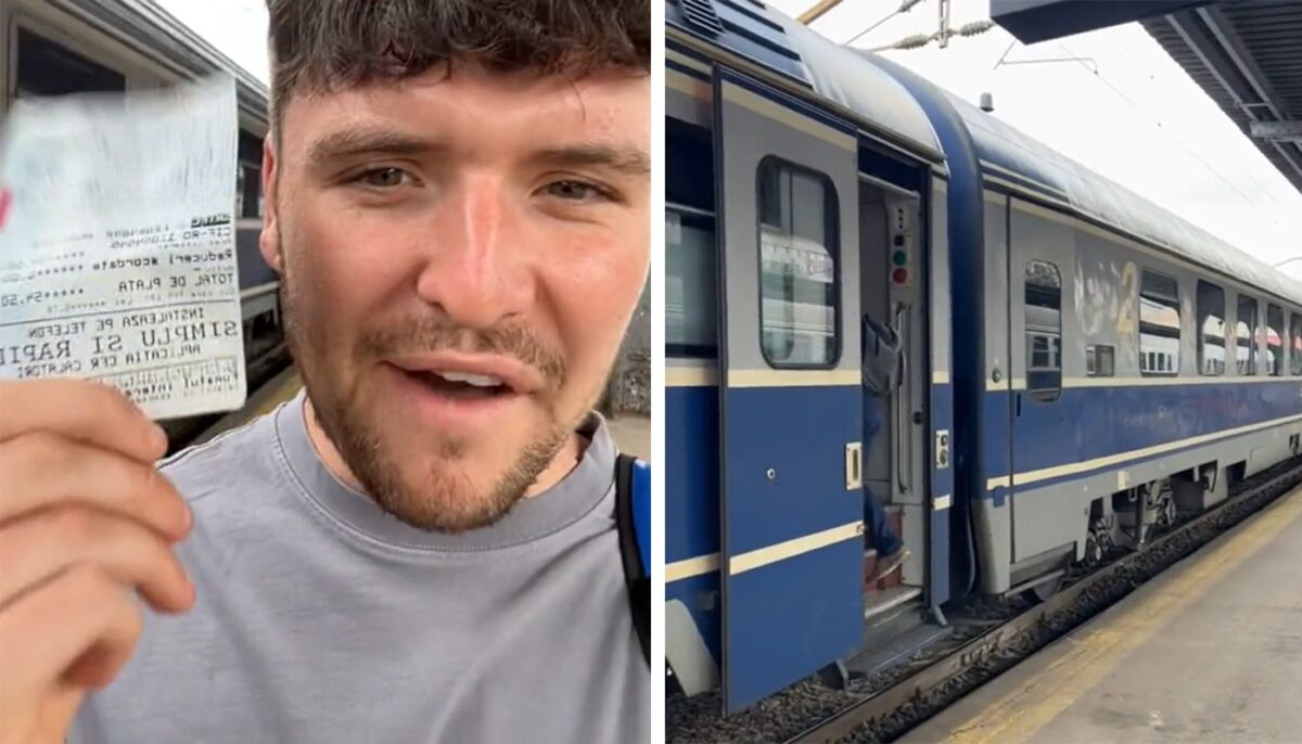 Acest turist englez și-a luat un bilet de tren București-Brașov la clasa I, cu 50 de lei. A rămas năuc când a văzut cum arată compartimentul și WC-ul