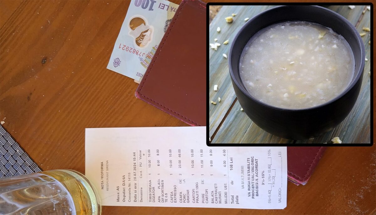 Cât a plătit un turist pentru un mujdei de usturoi, într-un restaurant din Neptun. Când a venit nota de plată, a făcut poză