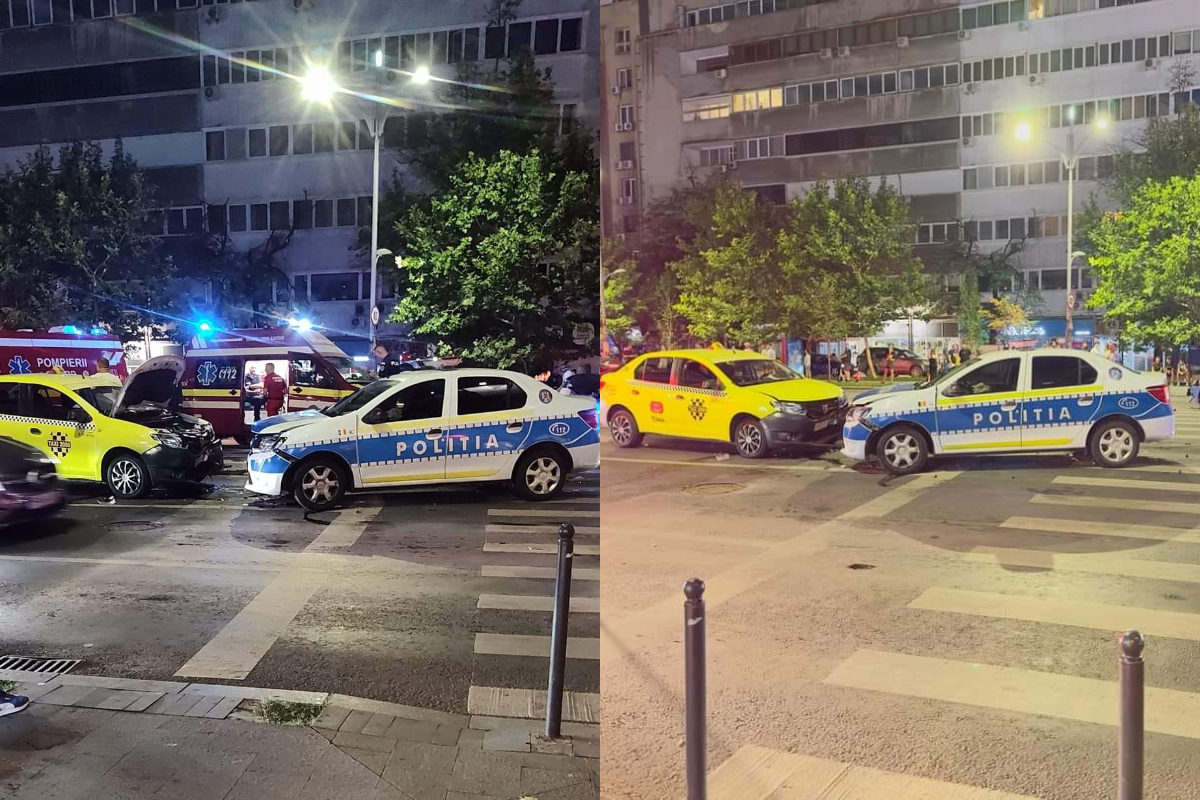 Accident grav în București! Două persoane, dintre care un copil de 3 luni, au ajuns la spital