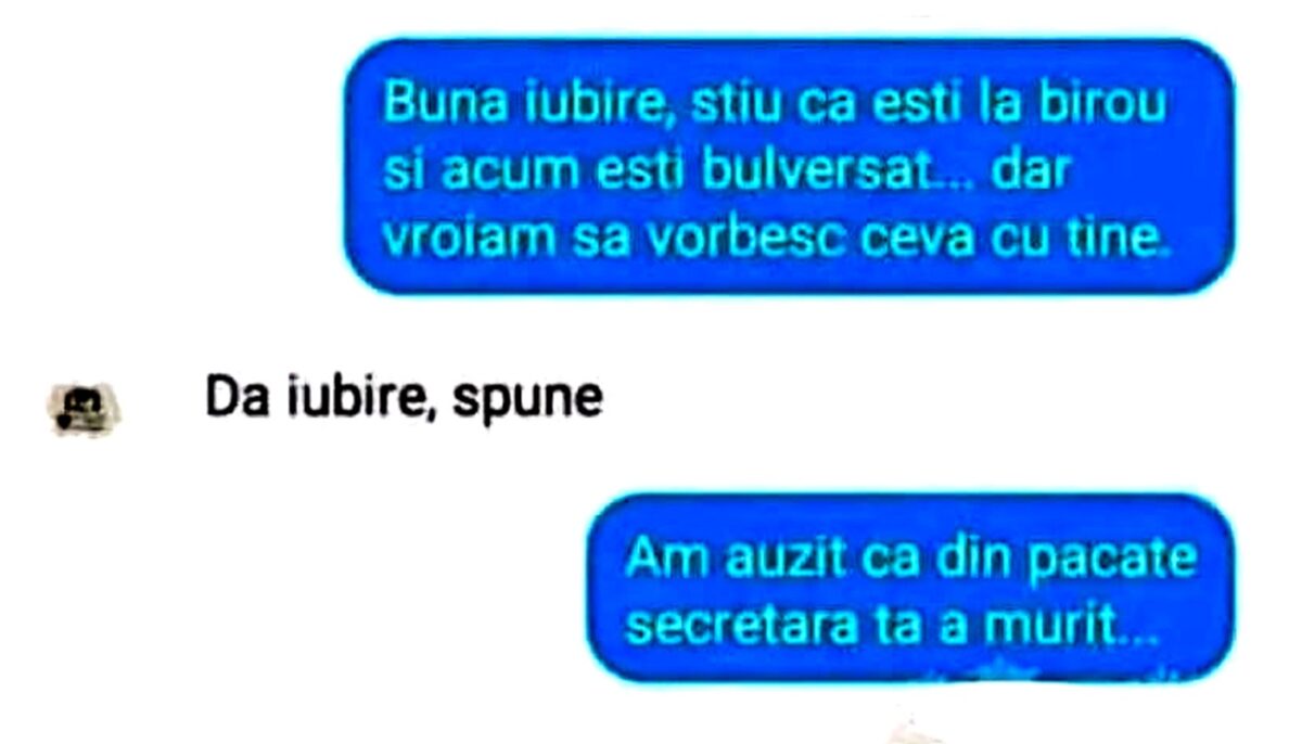 BANCUL ZILEI | Șeful și secretara decedată