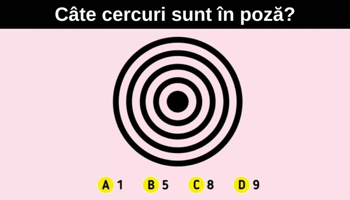 Test IQ | Numai geniile adevărate văd câte cercuri sunt în această poză, în doar 5 secunde!