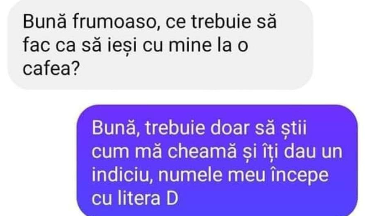 Bancul de luni | „Bună, frumoaso! Ce trebuie să fac ca să ieşi cu mine la o cafea?”