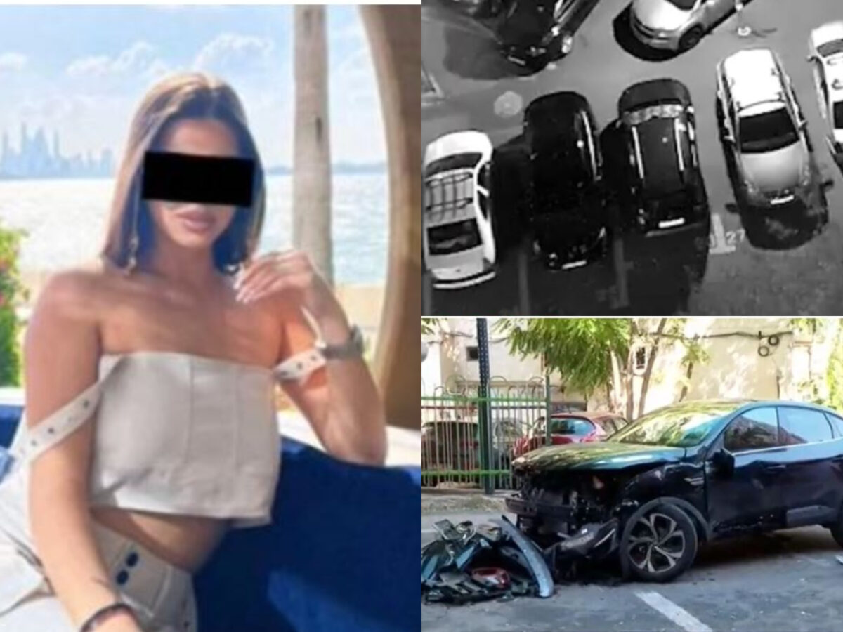 Imagini video cu minora de 17 ani care face praf 6 mașini parcate. Polițiștii o urmăreau de zor, martorii o filmau