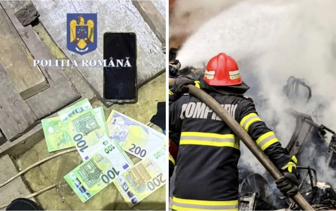 Jaf ca-n filme în Bragadiru! Un afacerist a rămas fără sute de mii de euro, la scurt timp după ce soția și socrul au incendiat casa