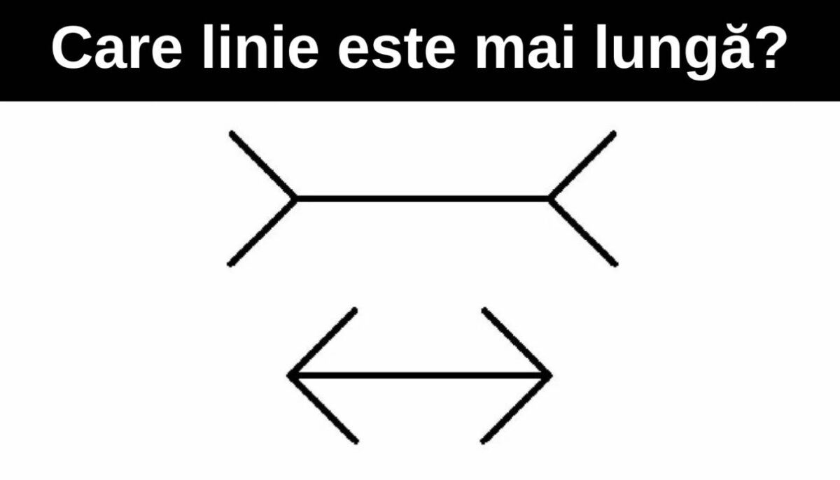 Test IQ | Care linie este mai lungă? Doar 1% din oameni răspund corect în 6 secunde