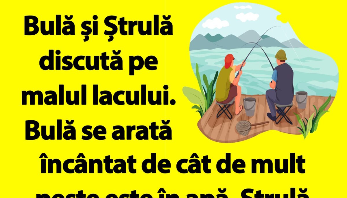 BANC | Bulă și Ștrulă discută pe malul lacului