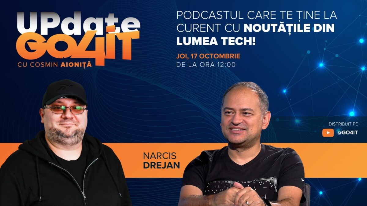 „Update Go4it” #5: Narcis Drejan vorbește despre pasiunea pentru gaming și impactul tehnologiei în sport