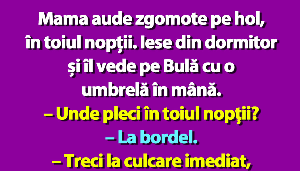 BANC | Bulă și bordelul