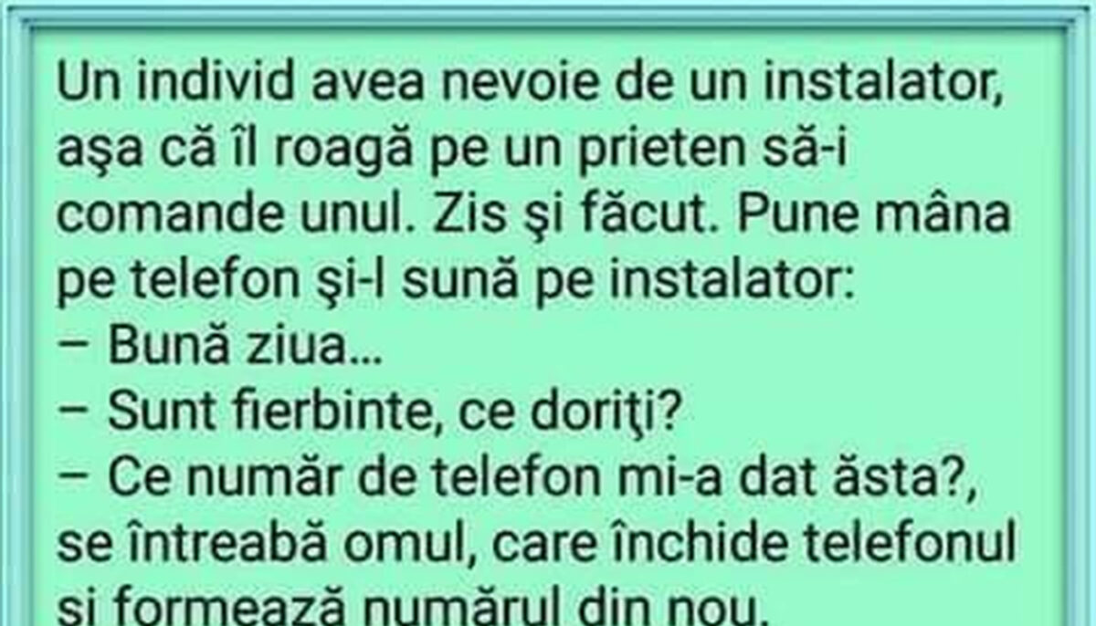 Bancul sfârșitului de săptămână | „Sunt fierbinte, ce doriți?”