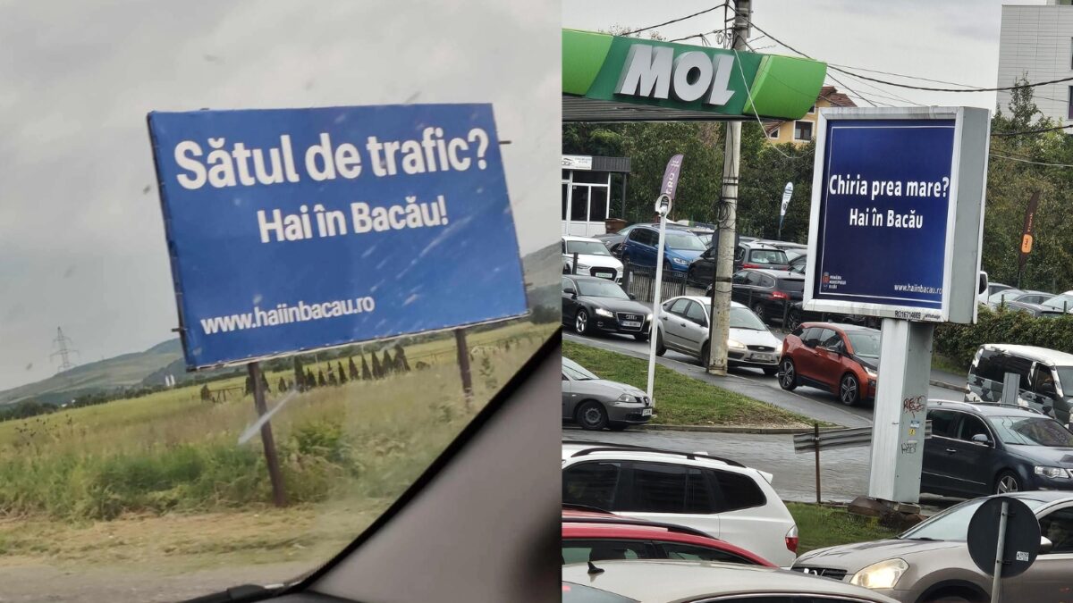 Locuitorii dintr-un mare oraș al României au crezut că nu văd bine. Ce explicație este în spatele mesajelor din Bacău