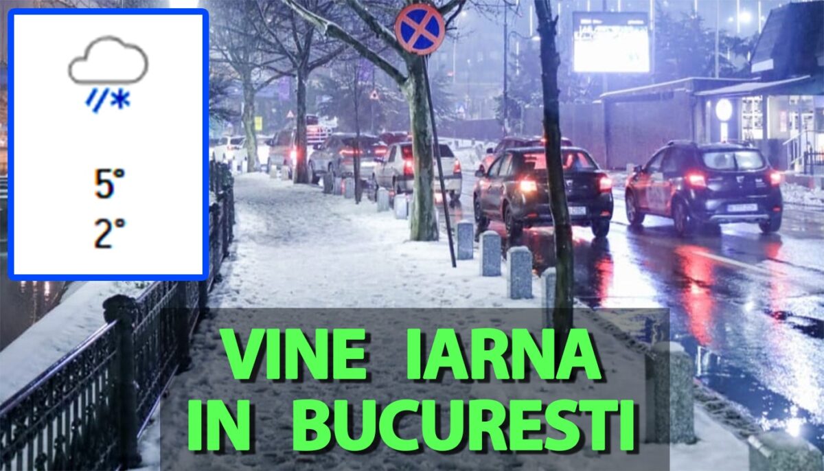 Vine iarna în București. Meteorologii Accuweather anunță pe ce dată cade prima zăpadă în Capitală