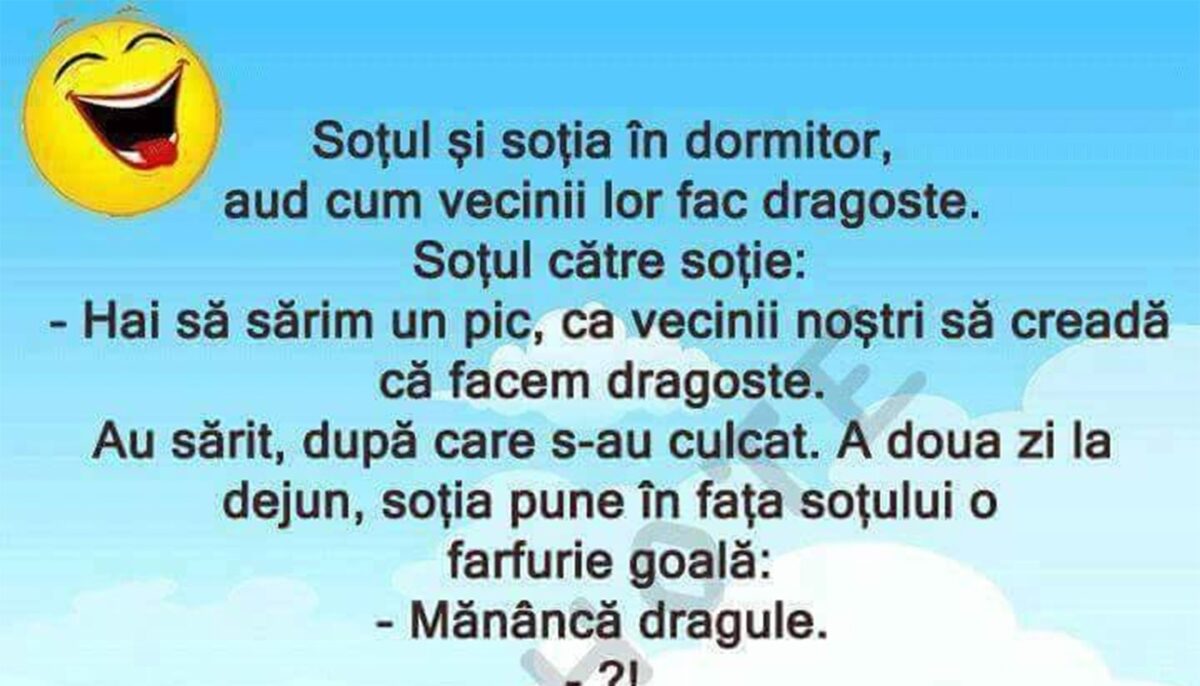 BANCUL ZILEI | Soțul și soția, în dormitor