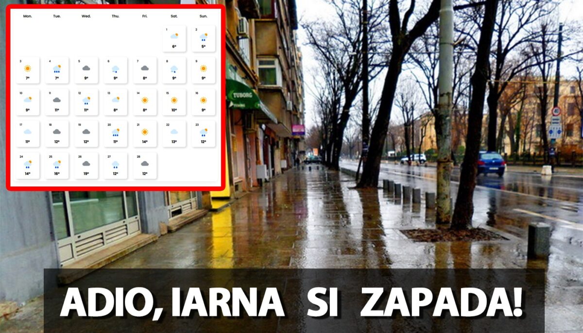 Adio, iarnă în România! Meteorologii EaseWeather anunță o iarnă fără zăpadă în România