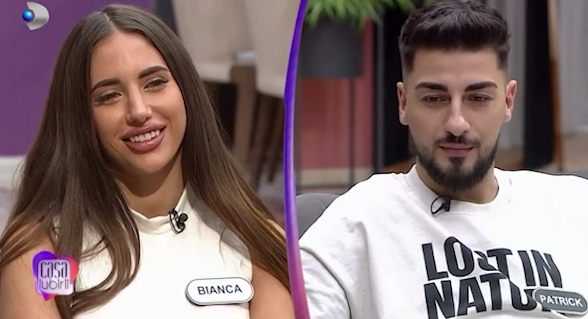 Bianca Giurcă și Patrick, primul sărut în Casa Iubirii! Tânărul și-a declarat sentimentele în fața tuturor: ”Mă simt îndrăgostit. Toată ziua mă uit la ea”