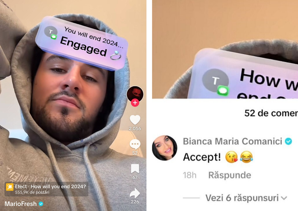 Mario Fresh se logodește? Sursă foto: TikTok