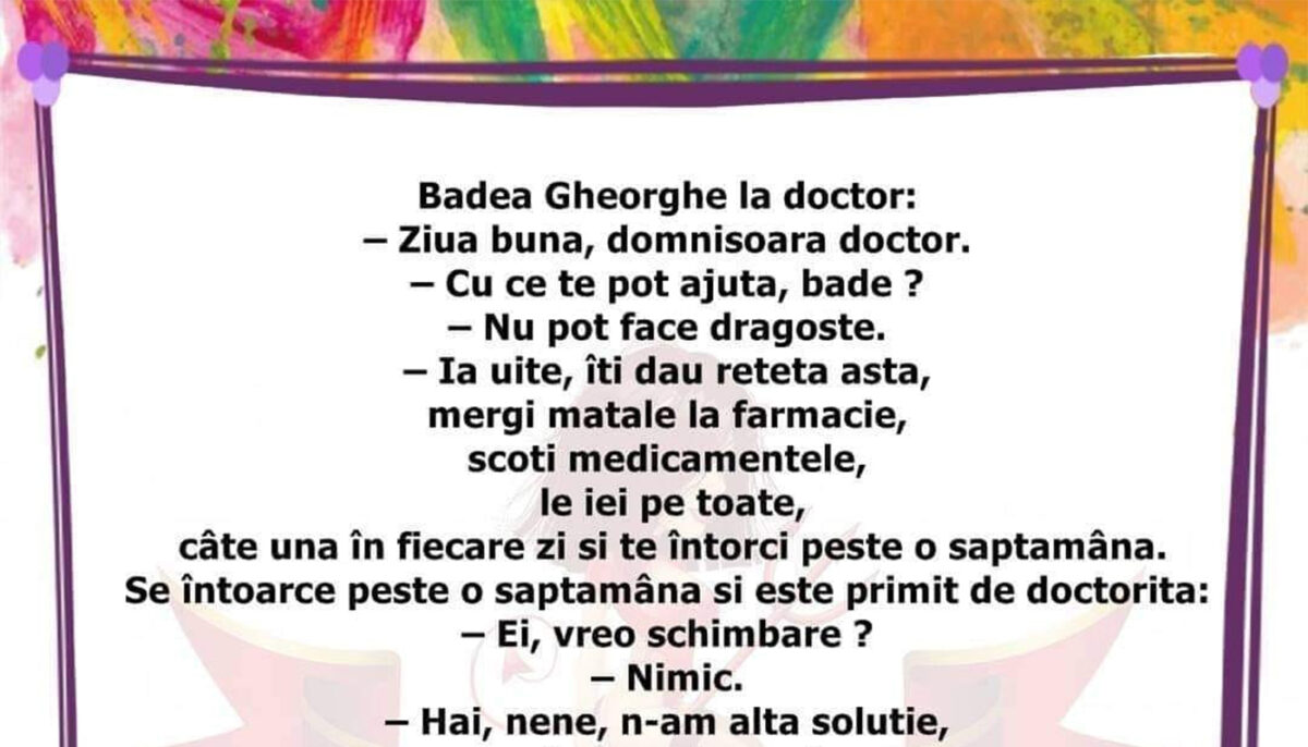 BANC | Badea Gheorghe, la doctor