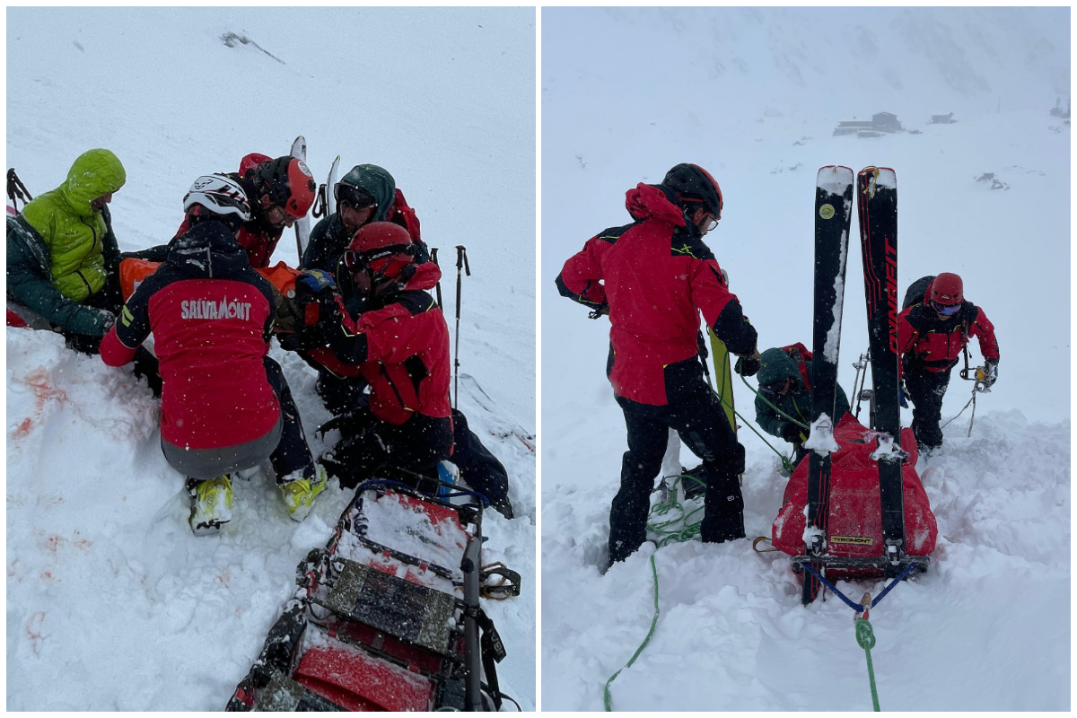 Momente de panică la Bâlea Lac! Doi turiști au fost surprinși de avalanșă: „I-a aruncat peste stânci”