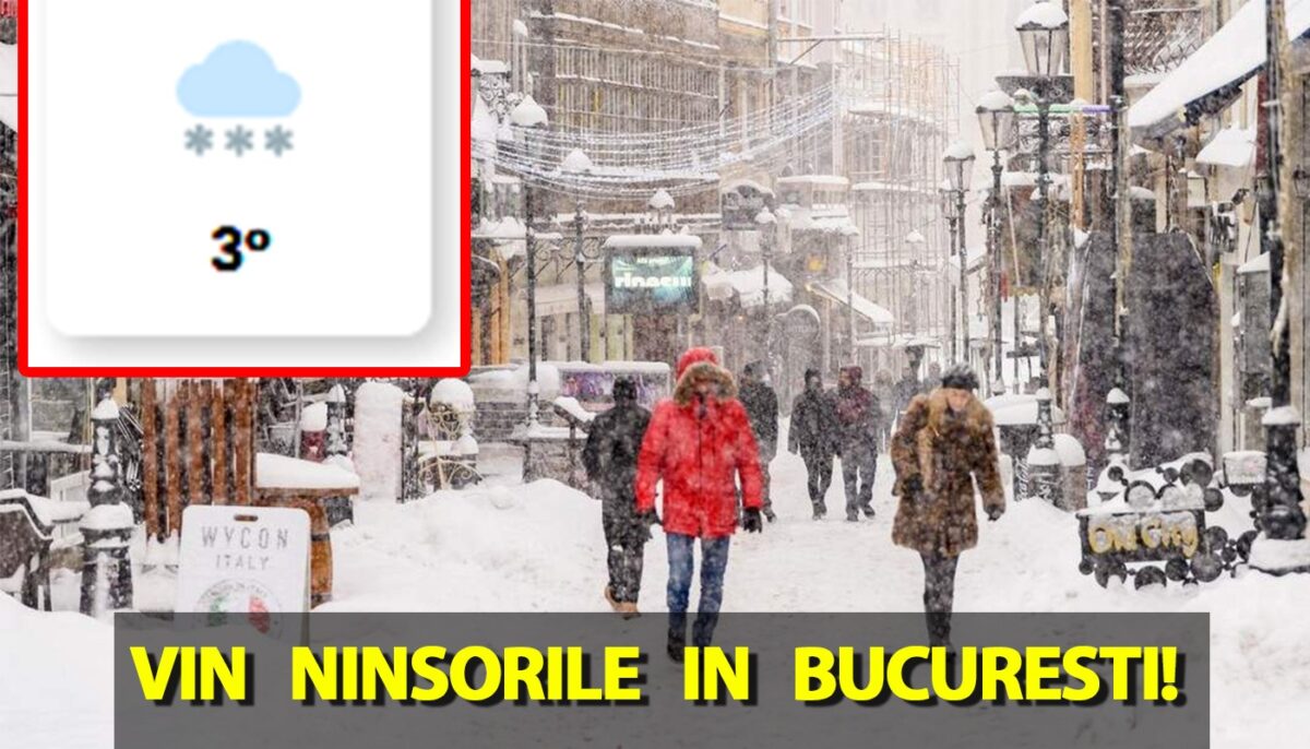 Vin ninsorile în București. Și chiar mai repede decât ne așteptam, potrivit meteorologilor EaseWeather