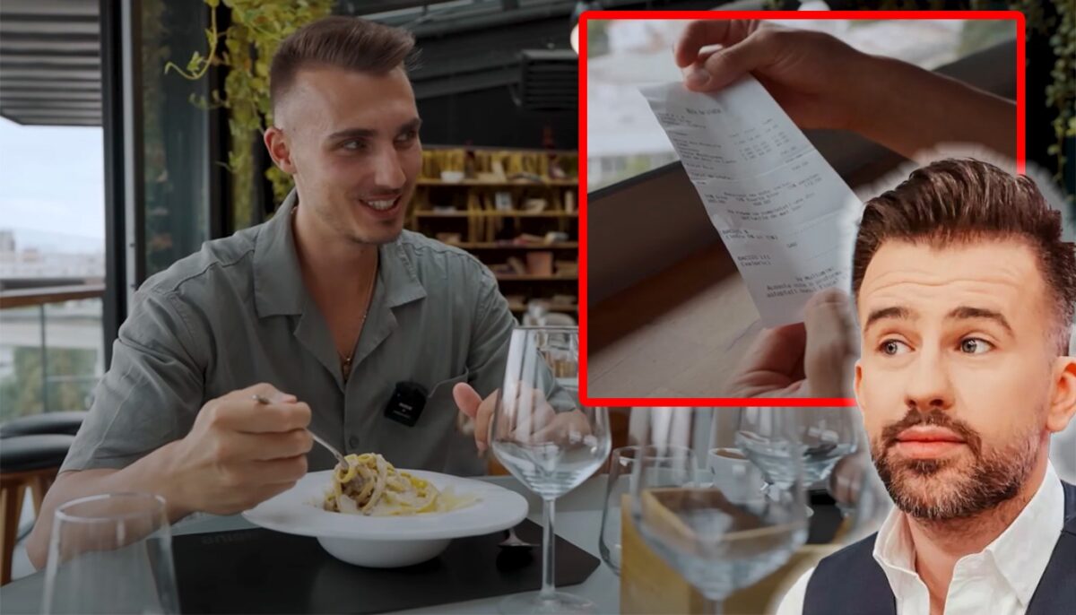 Câți lei a plătit acest tânăr pentru o porție de paste în restaurantul „de fițe” al lui Florin Ristei din București