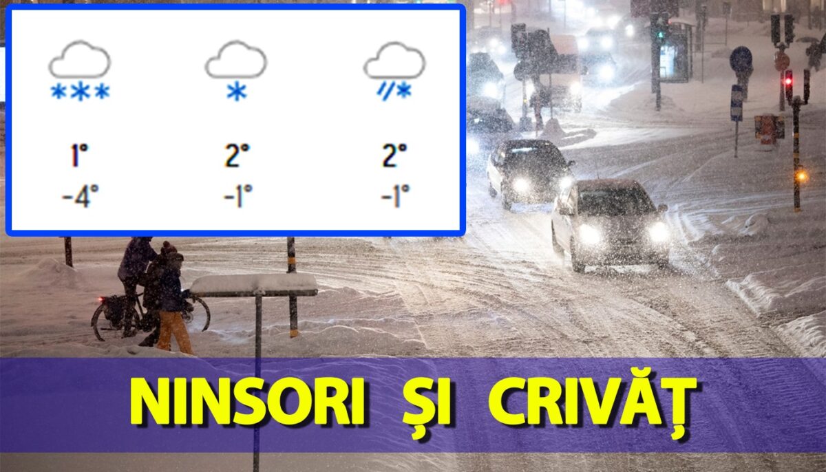 Decembrie cu ninsori și crivăț! Meteorologii Accuweather anunță cum va fi vremea luna viitoare, în România