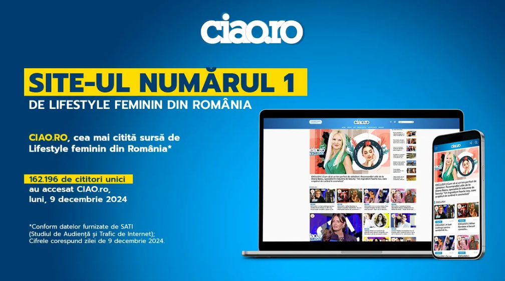 CIAO.ro, cea mai citită sursă de Lifestyle feminin din România!