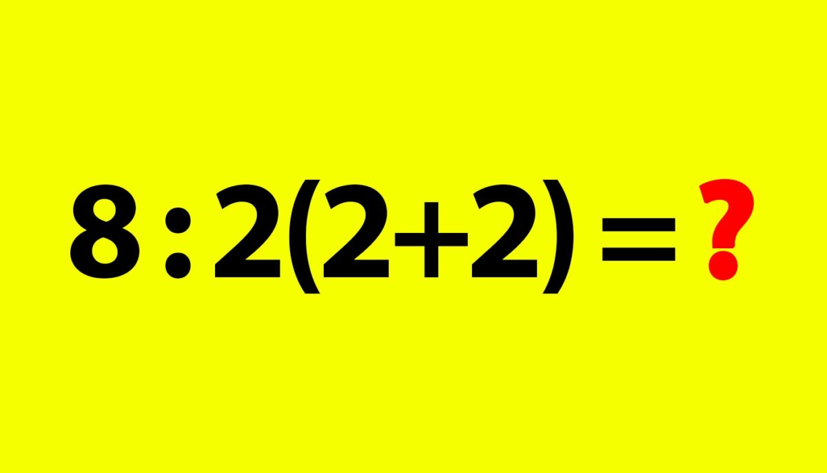 Test de inteligență | Cât face 8 : 2(2+2) = ?