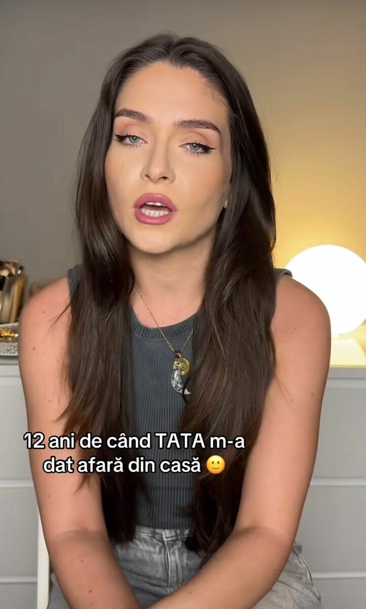 Adelina Damian vorbește despre relația cu tatăl ei. Sursă foto: TikTok