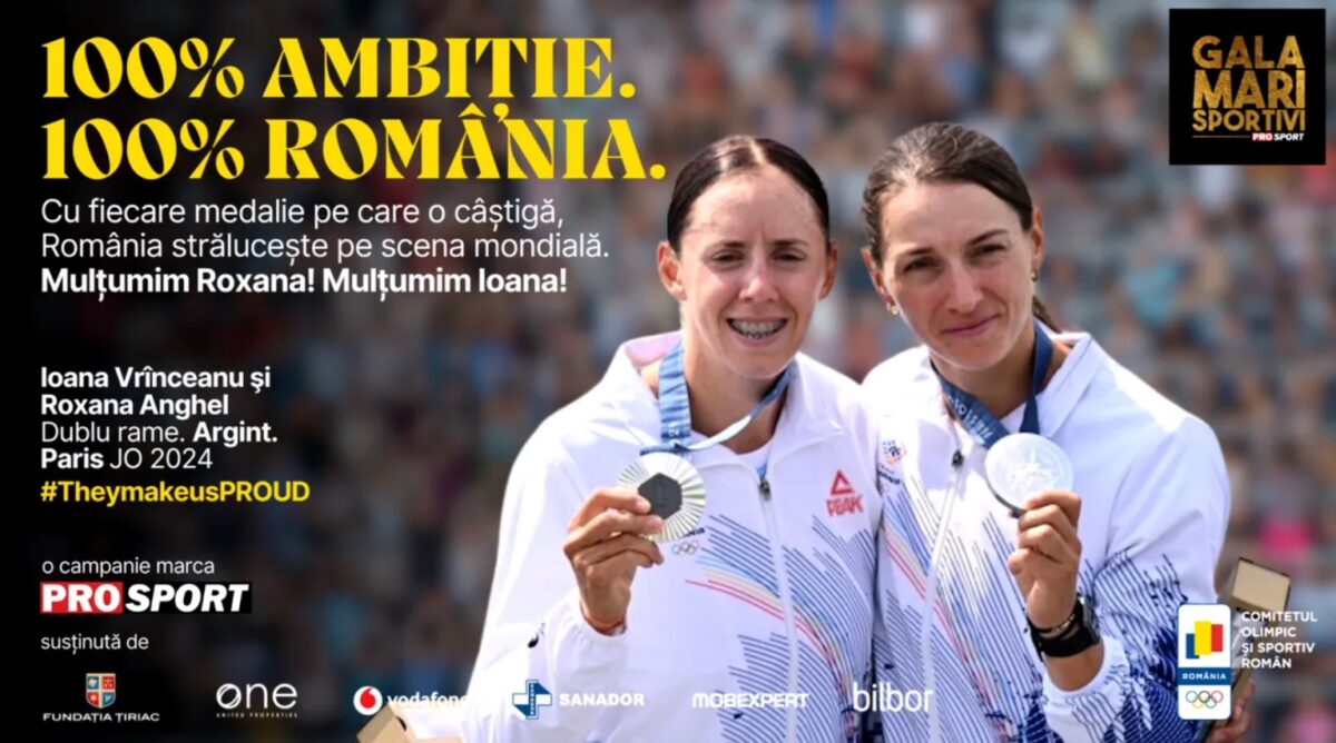 Ioana Vrînceanu şi Roxana Anghel, premiate la Gala Mari Sportivi 2024! Au câștigat medalia de argint la dublu rame feminin, la Jocurile Olimpice de la Paris