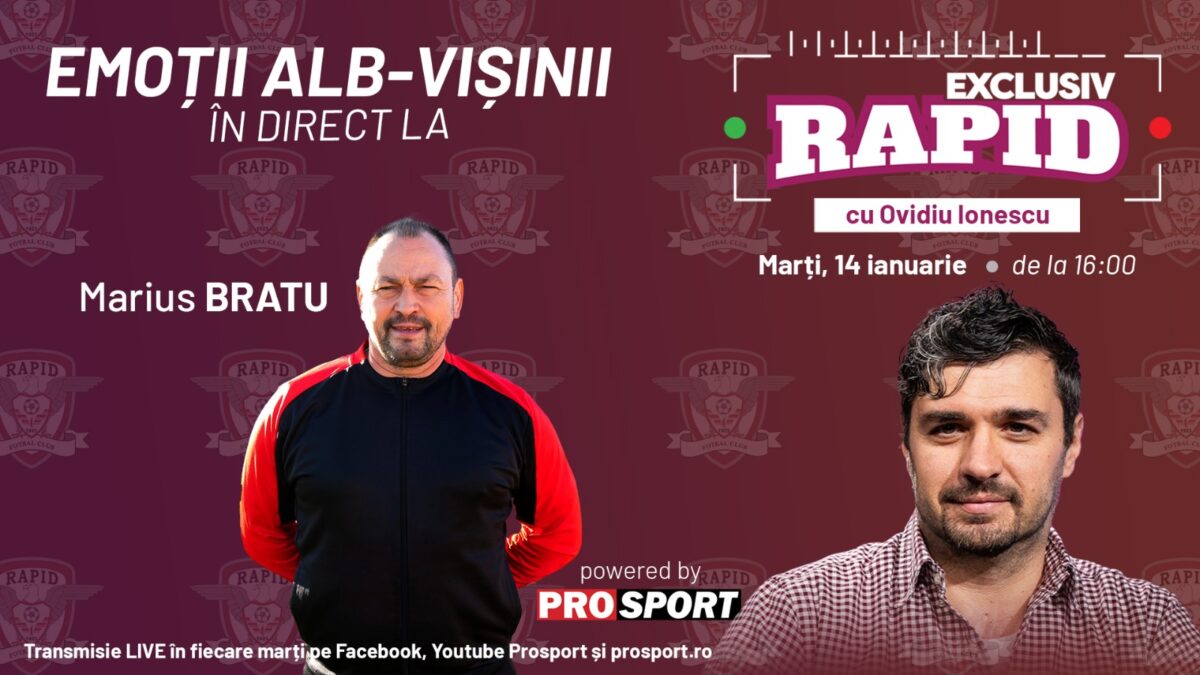 Rapid întâlnește astăzi campioana Coreei de Sud, Ulsan HD, la ora 14, iar noi vă așteptăm la „EXCLUSIV RAPID” imediat după meci, pe canalul de YouTube – Prosport!