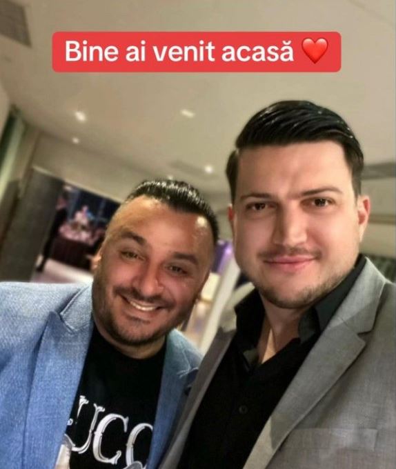 Liviu Guță și prietenul lui, Florin. Sursă foto: Captură