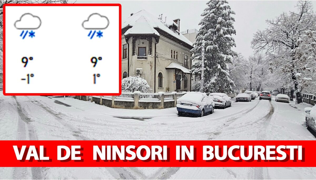 Prognoza Accuweather actualizată: Meteorologii anunță încă un val ninsori în București. Pe ce dată ninge